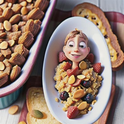 Three Berry Crisp with Panko and Almonds