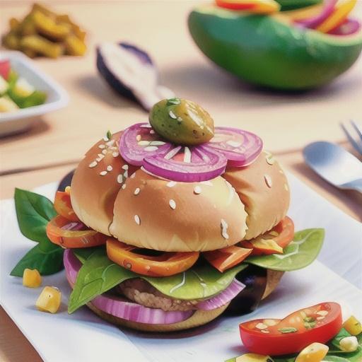 Gourmet chicken sandwich