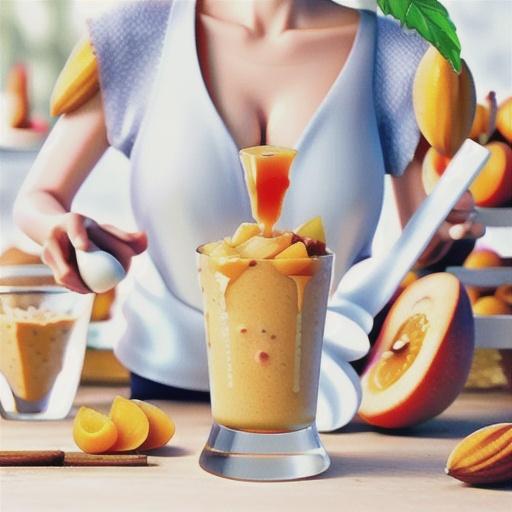 Apricot, almond and honey shake