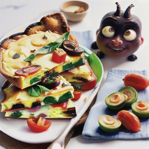 Slow-baked frittata with antipasto