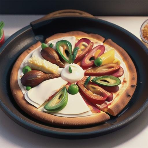 White and Gold Pizza