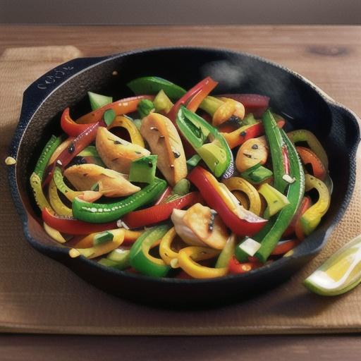 Cast Iron Chicken Fajitas