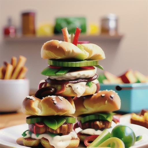 Mini Turkey Focaccia Sandwiches