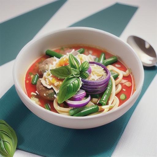 Italian meatball soup