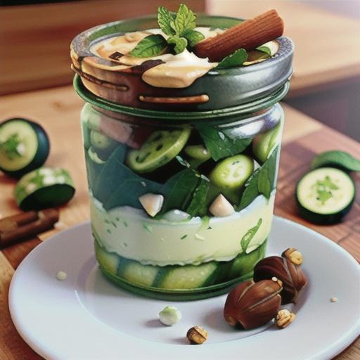 Cucumber Gazpacho with Mint Paste