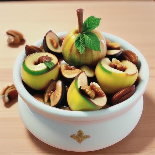 Maple fig and pecan baked apples