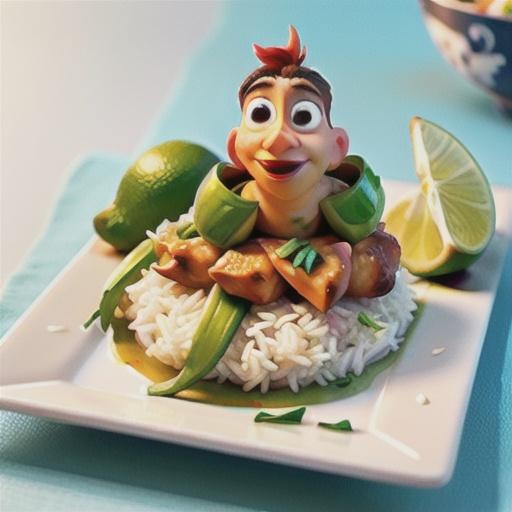 Asian chicken parcels