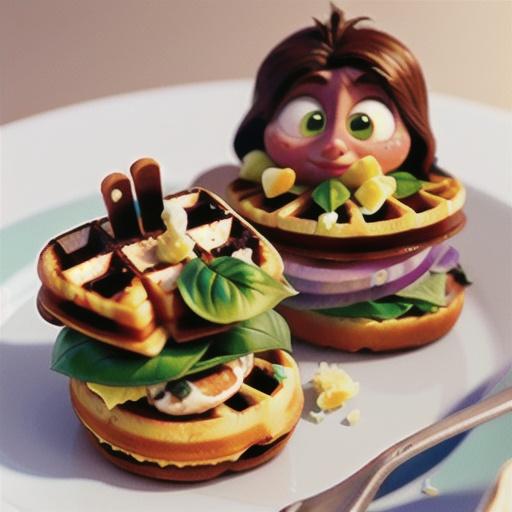 Caprese Waffle Sandwiches