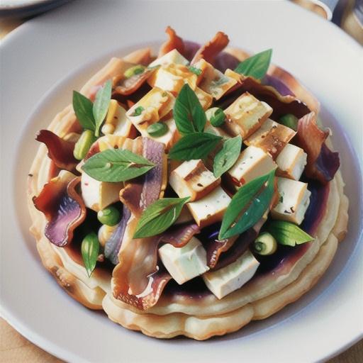 Bacon, shallot and thyme tarte tatin