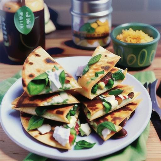 Spinach and Feta Quesadillas
