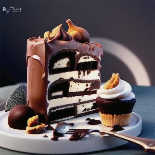 Double chocolate mousse cake