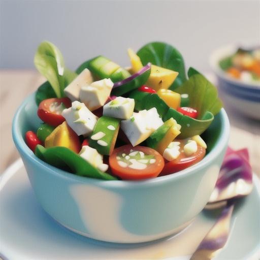 Chicken and feta salad