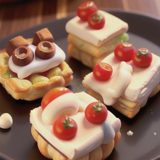 Puff Pastry Squares with Boursin and Tomatoes