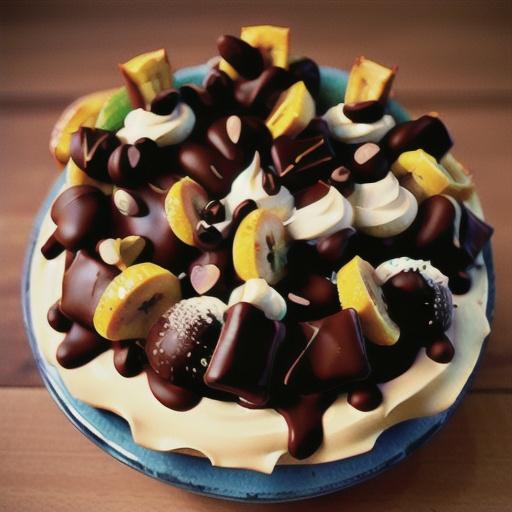 No-Bake Mile-High Banana Split Pie