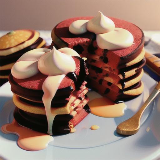 Red Velvet Pancakes