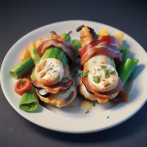 Stuffed Chicken Breast Wrapped in Bacon
