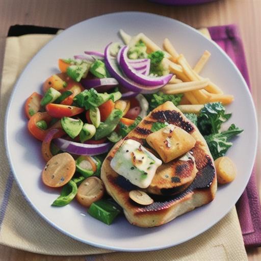 Cajun pork steaks with kale slaw