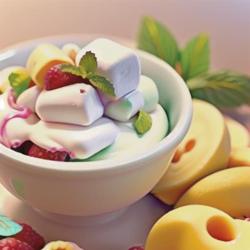 Raspberry-Mint Marshmallow Creme Dip