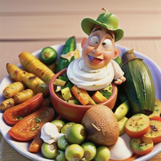 Roasted Vegetables with Spicy Aïoli Dip