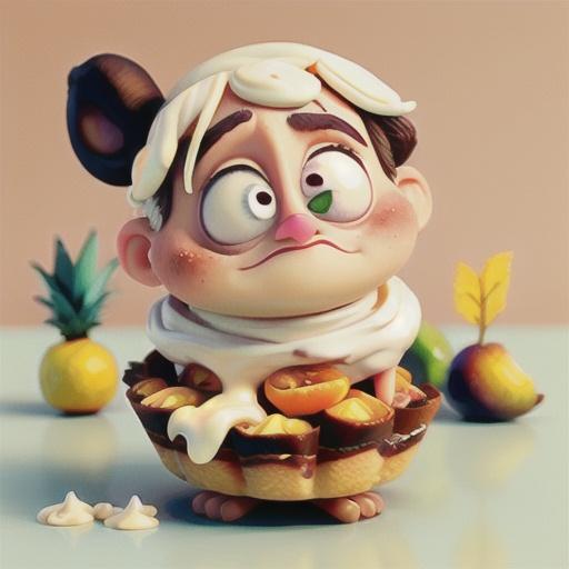 Little fruit tarts with vanilla cream