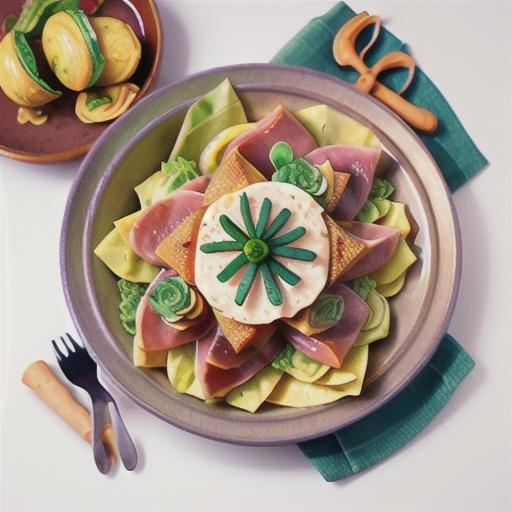 Fried Ham and Cabbage