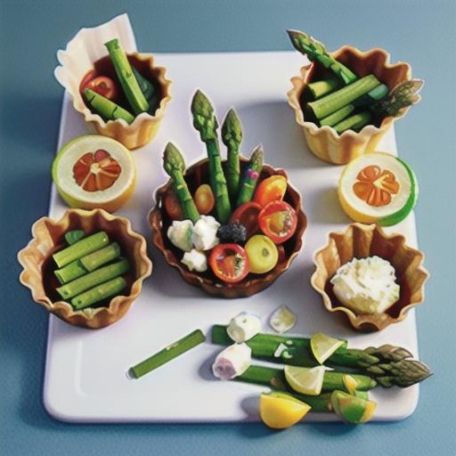 Goat's cheese and asparagus tart