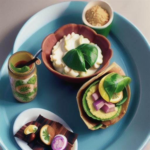 Ricotta, ham & avocado wrap