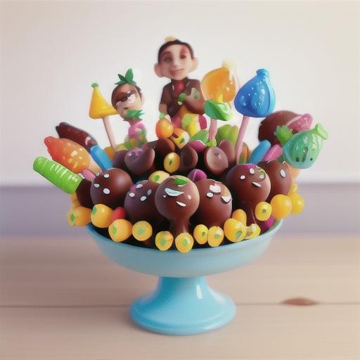 Chocolate coated fruity pops