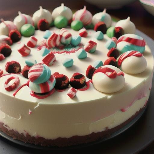 White Chocolate Peppermint Cheesecake