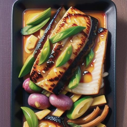Miso-Glazed Broiled Halibut
