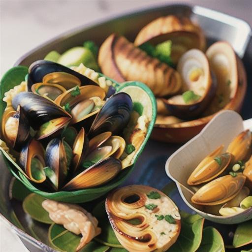 Grilled Mussels with Curry Butter