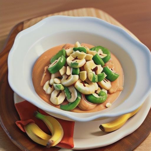 Peanut Butter Bananas and Sauce