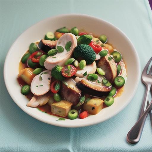 Chicken and vegetable tagine