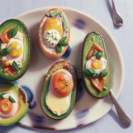 15-minute baked egg and smoked salmon