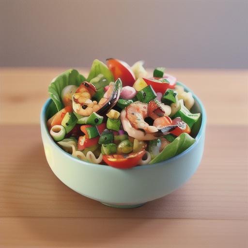 Super Shrimp and Veggie Pasta Salad