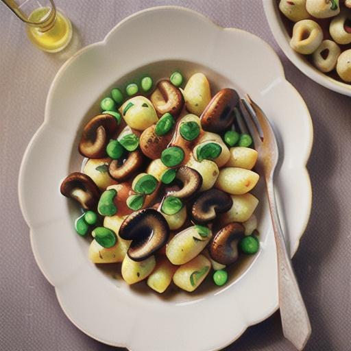 Gnocchi with truffled mushrooms