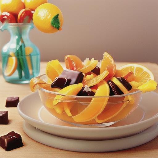 Sweet Candied Orange and Lemon Peel