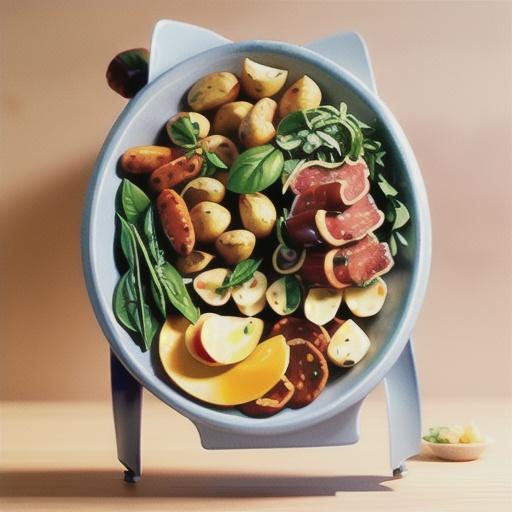 Potato, ham, chorizo & spinach frittata