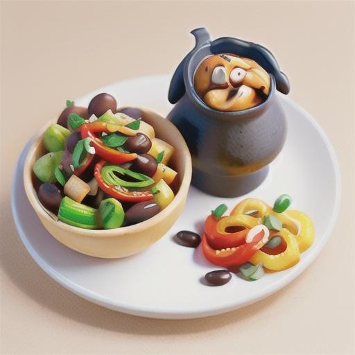 Beef and black bean stir-fry