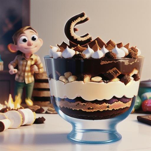 S'mores Brownie Trifle