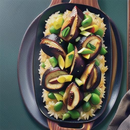 One-pan sticky chicken and 'fried' rice