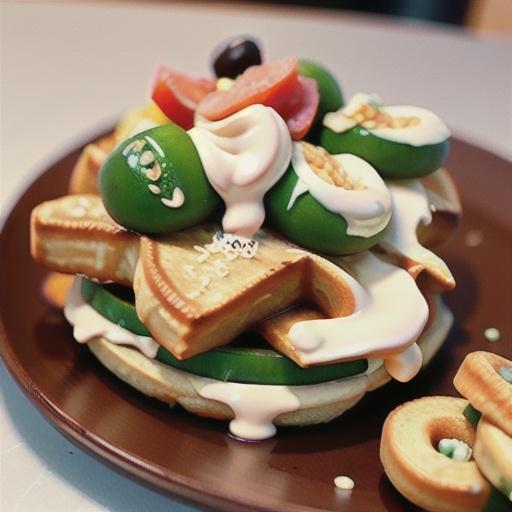 Everything Bagel Chaffle with Smoked Salmon Cream Cheese