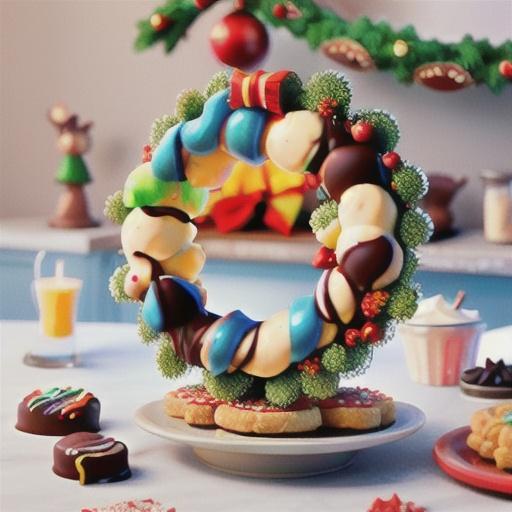 Easy choc ripple wreath