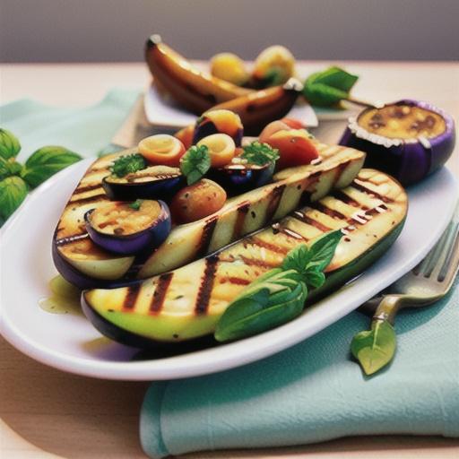 Italian Grilled Eggplant with Basil and Parsley (Melanzane Grigliate al Basilico e Prezzemolo)