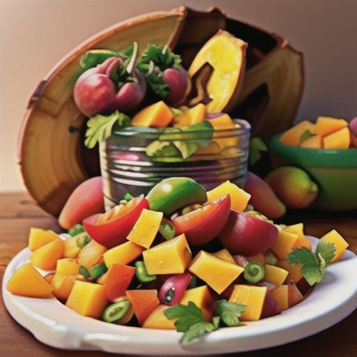 Mango, Peach, and Pineapple Salsa