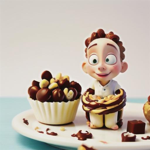 Chocolate and hazelnut scrolls