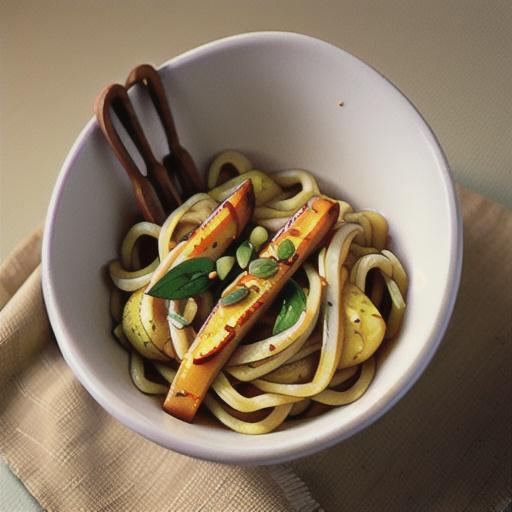 Spicy Garlic Potato Noodles