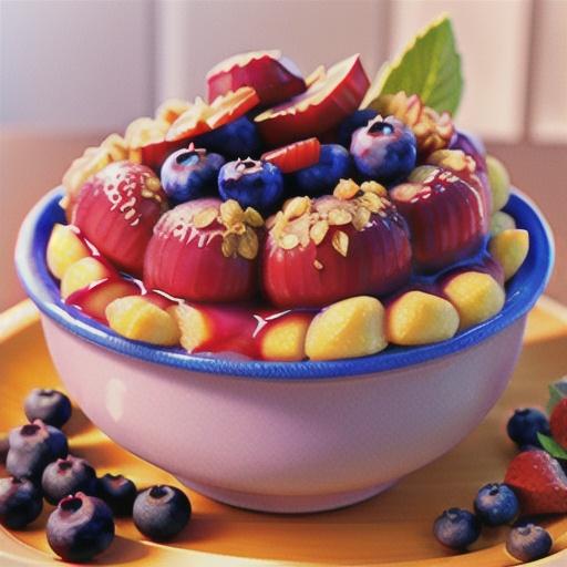 Blueberry Rhubarb Crisp