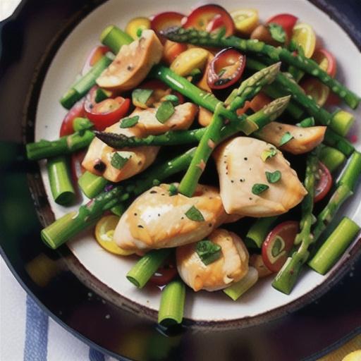 Lemon Chicken and Asparagus Stir-Fry