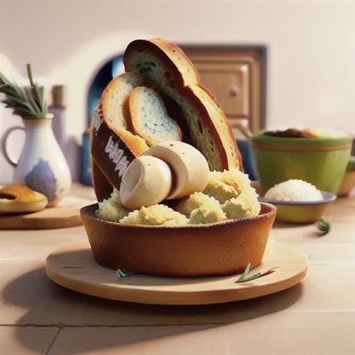 Artisan Semolina and Rosemary Bread